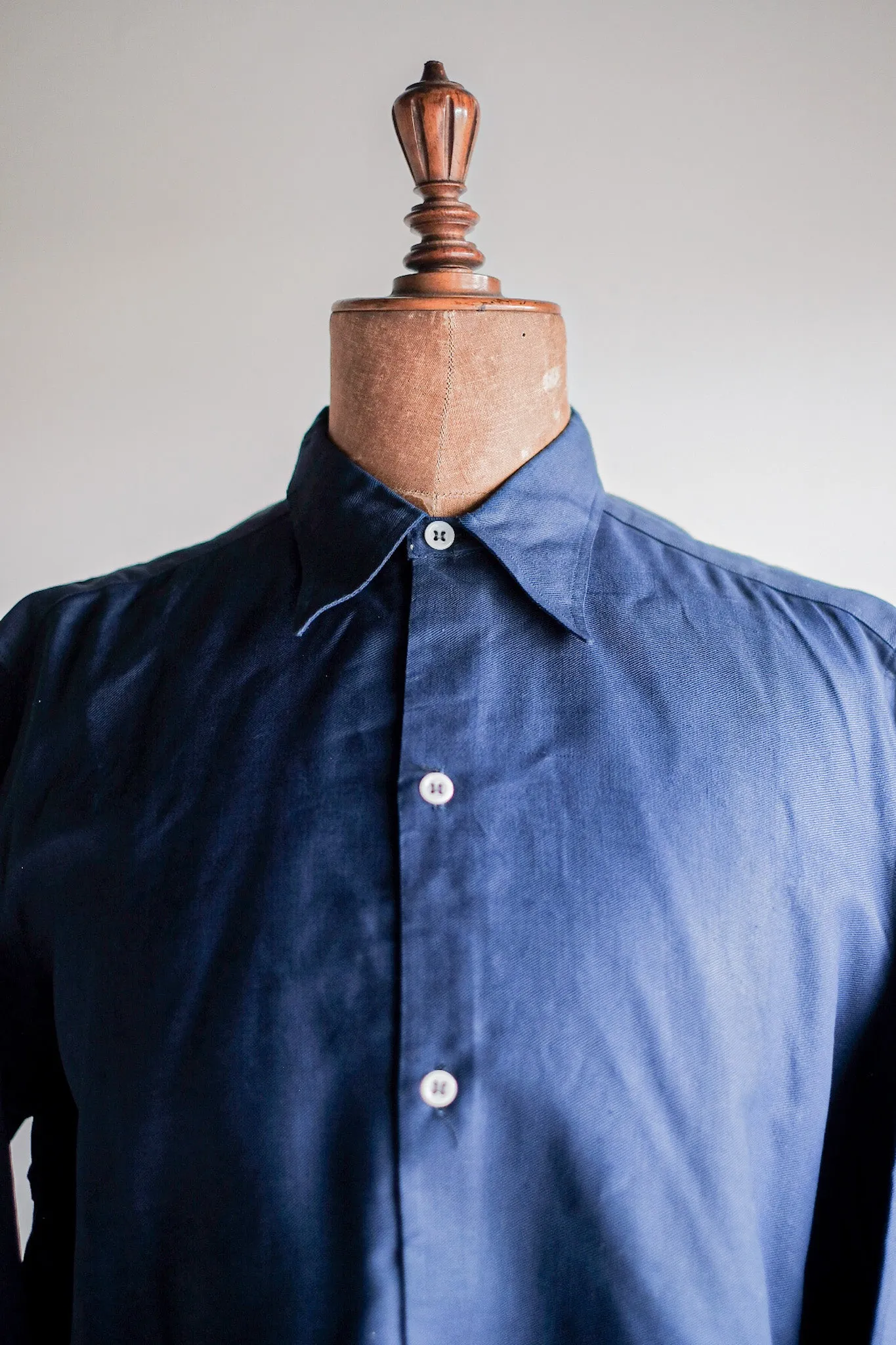 [~ 40's] French vintage Indigo metis grand-père 