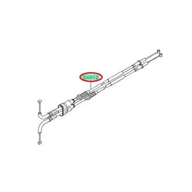 Achat cables de gaz double zx6r 540120277  KAWASAKI  MOTOSHOP 35