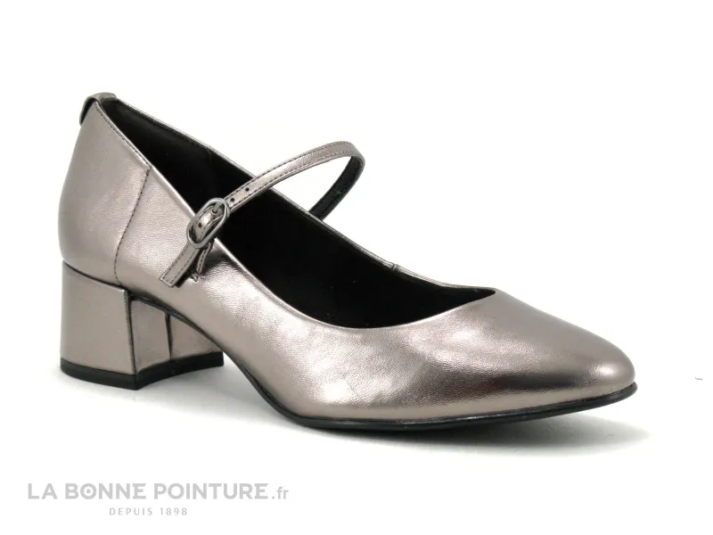 Achat chaussures Tamaris Femme Escarpin, vente Tamaris 1-22313-43 Pewter - Escarpin pointu argent avec bride dessus