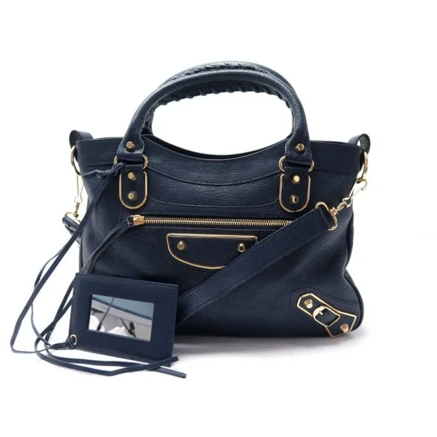 BALENCIAGA SACS A MAIN classic metalic edge - 390149 porté bandoulière