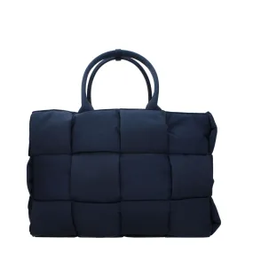Bottega Veneta Hand Sacs Arc Man Recycle Recycle Nylon Blue / Abyss