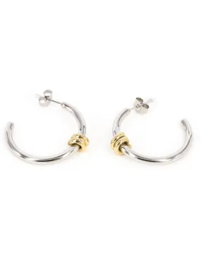 BOUCLE D OREILLE–Pei–ACIER–30mm Zag Bijoux