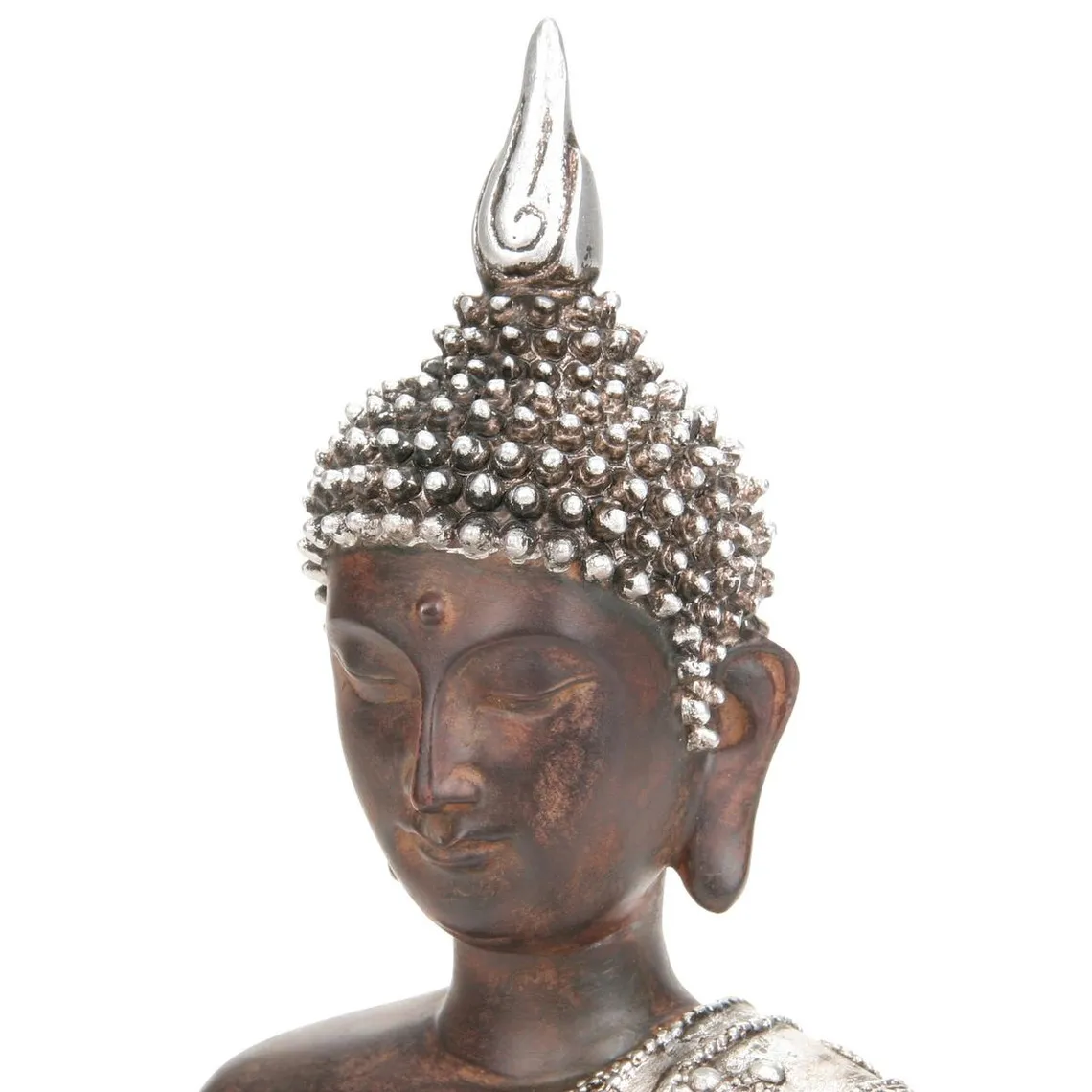 Bouddha en argent H28 penseur | 3 Suisses