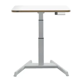 Bureau assis-debout, électrique, blanc