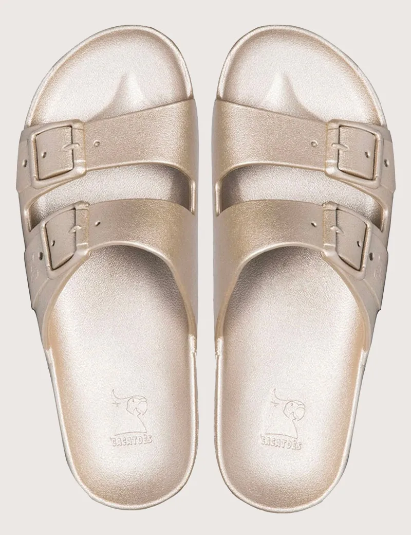 Cacatoes - Sandales Femme Baleia Irisées Gold