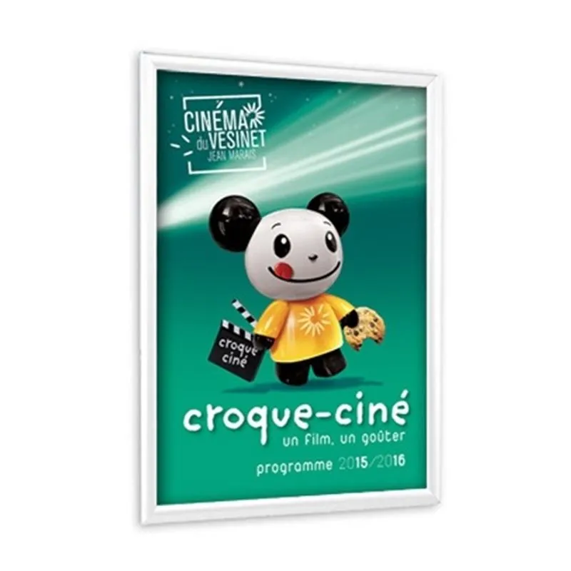  Cadre clic pour affiche 60 x 80 cm - contour blanc