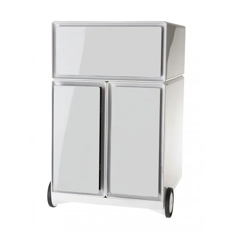 Caisson de rangement Box 1 tiroir + 2 tiroirs pour dossiers suspendus - Blanc