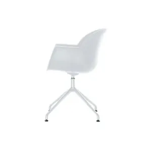 Chaise visiteur, set de 2, blanc