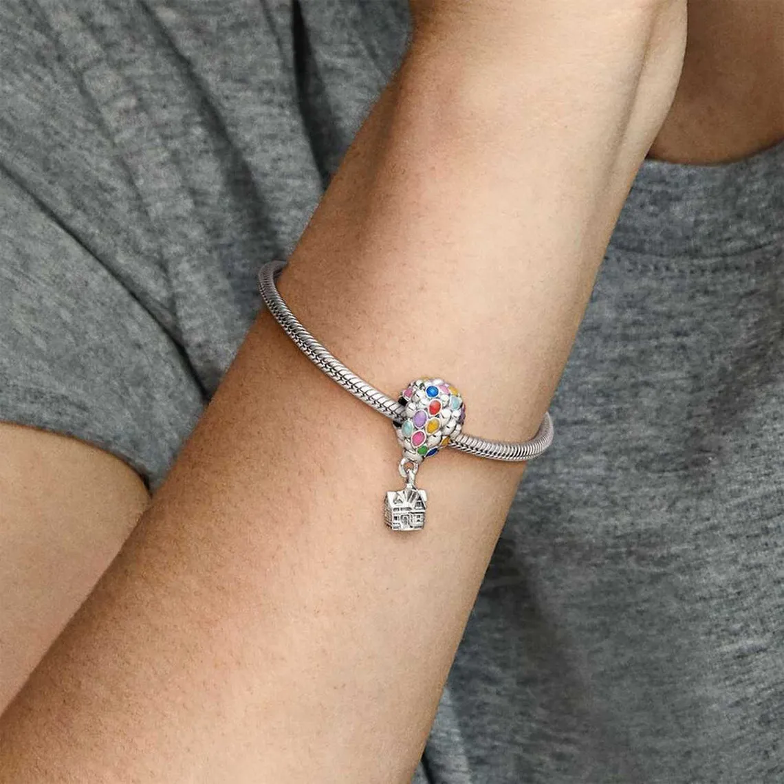 Charm Pixar Là-Haut Maison & Ballons Pandora Disney - Argent | 3 Suisses