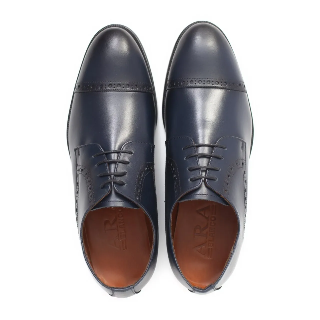 Chaussure Cuir Bleu