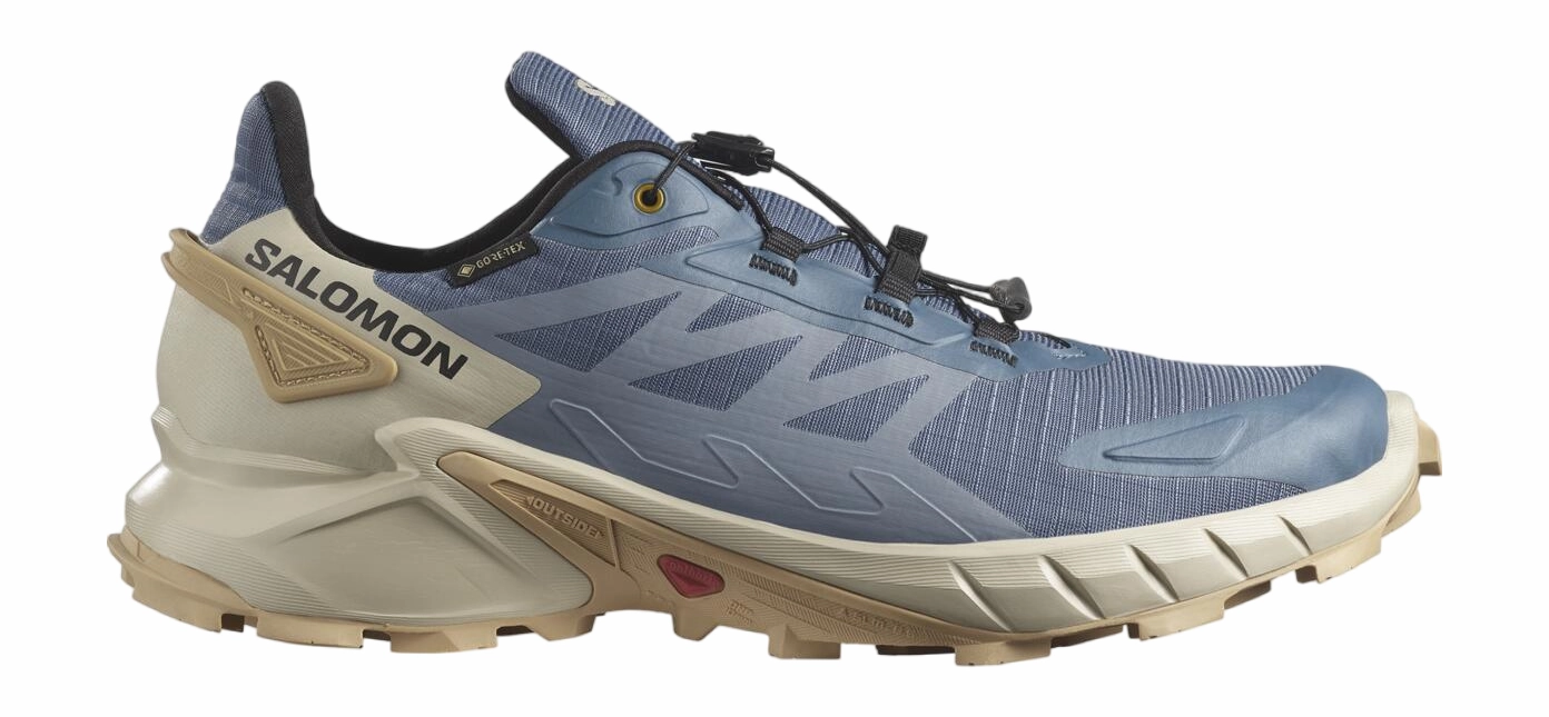 Chaussures de Trail Salomon Homme Supercross 4 GTX Grisaille White Carbon