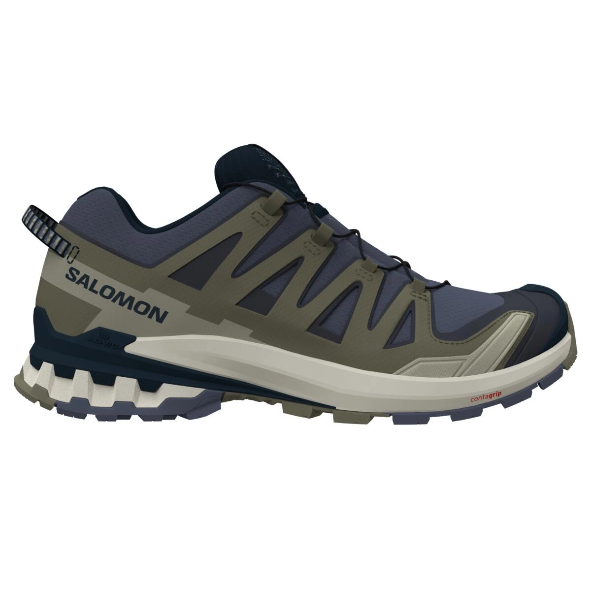 Chaussures de Trail Salomon Homme XA PRO 3D V9 India Ink Olive Night Aloe Wash