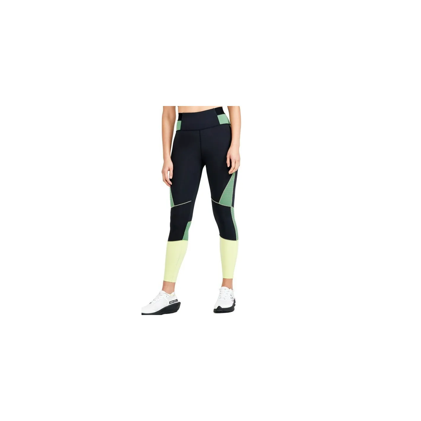 Collant Running CRAFT Femme PRO CHARGE BLOCKED Noir / Vert PE 2022