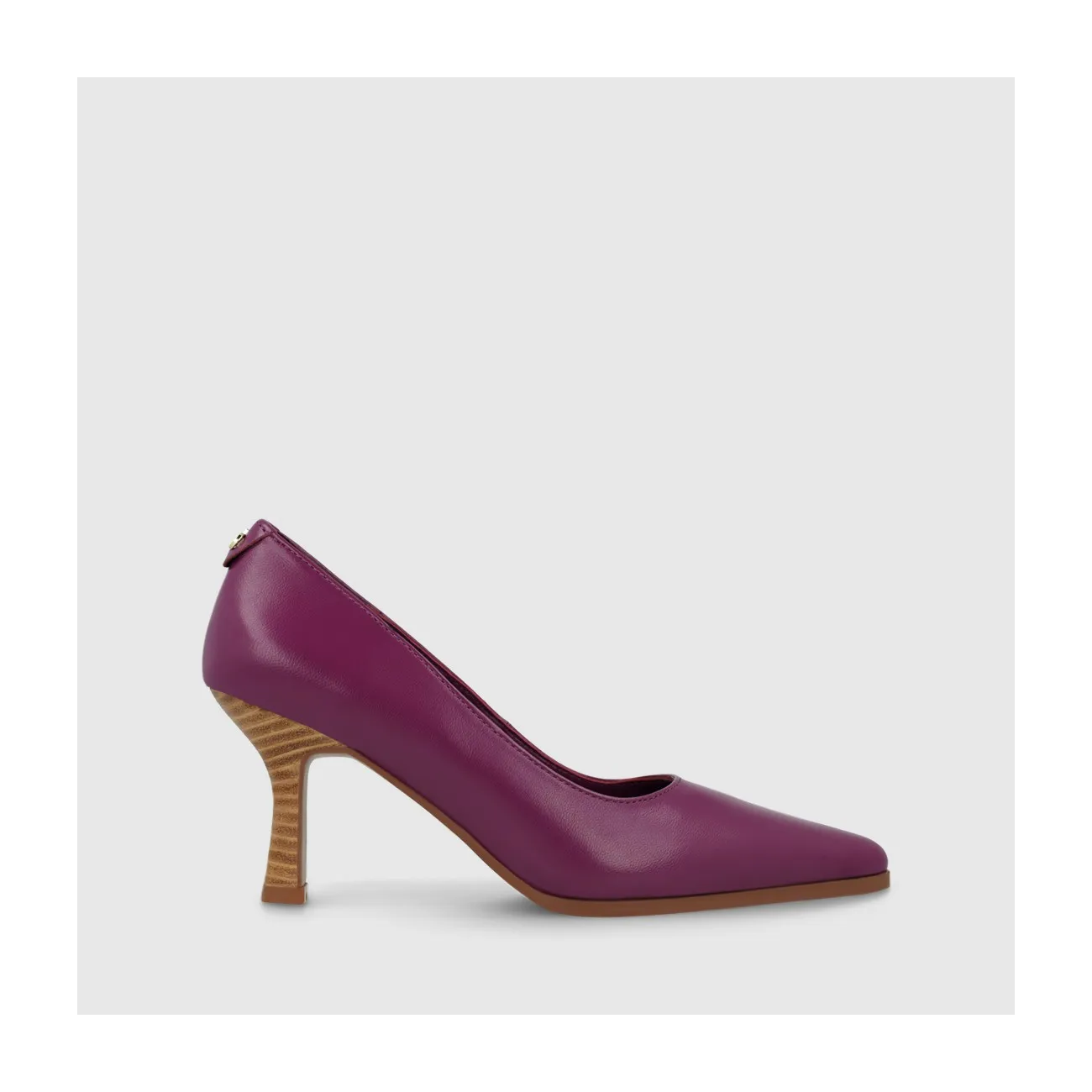 Escarpins femme à pointe fine en cuir grenat | LODI Chaussures femme en ligne.