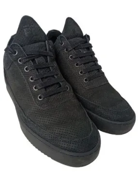 Filling Pieces Basket à lacet noir moucheté style décontracté