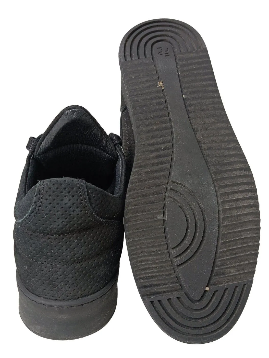Filling Pieces Basket à lacet noir moucheté style décontracté