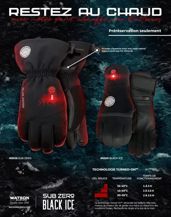 Gants chauffants SubZero