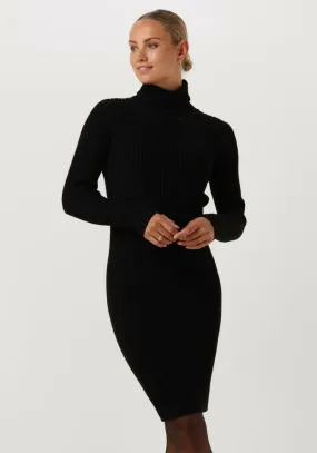 janice mini robe jurk gebreid kol travis en noir
