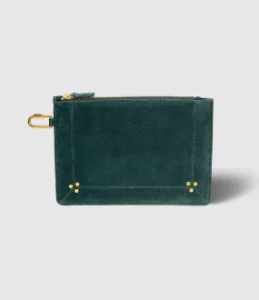 JEROME DREYFUSS Partager  Pochette Popoche M Cuir Imprimé Croco Canard  