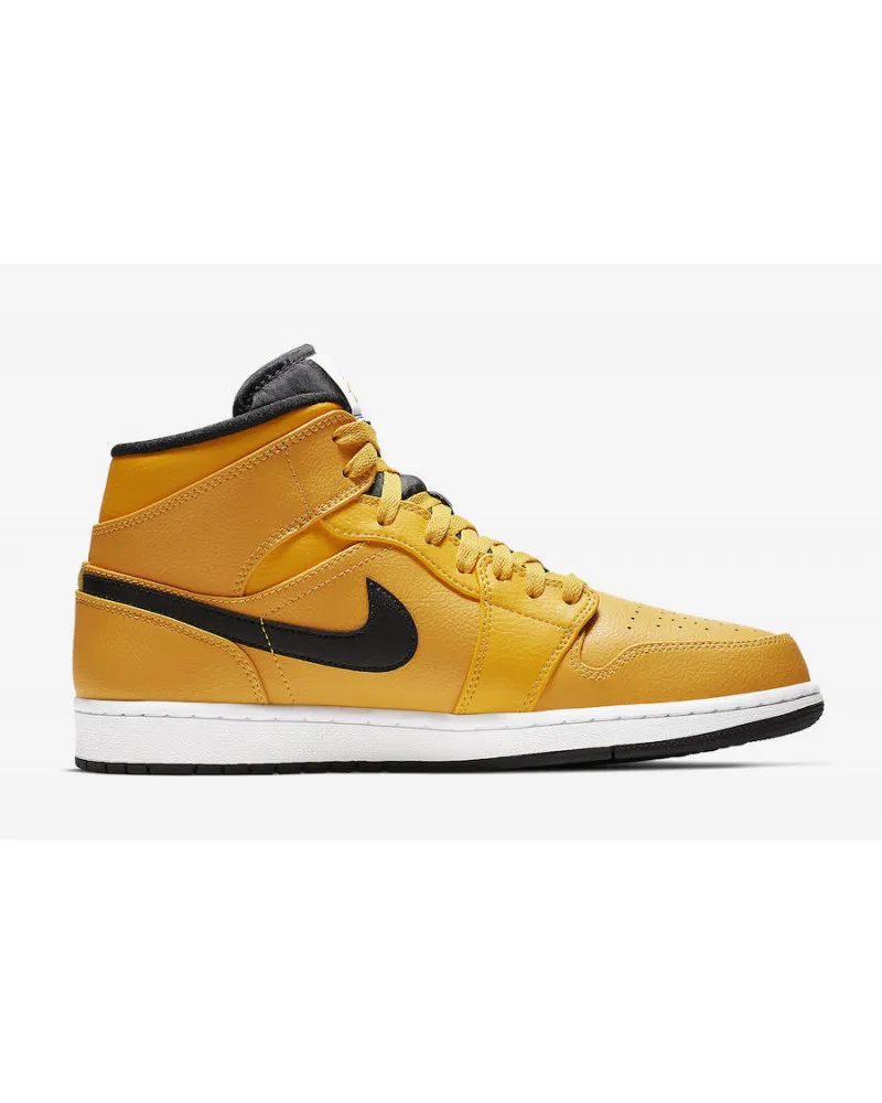 Jordan 1 Mid University Gold Black