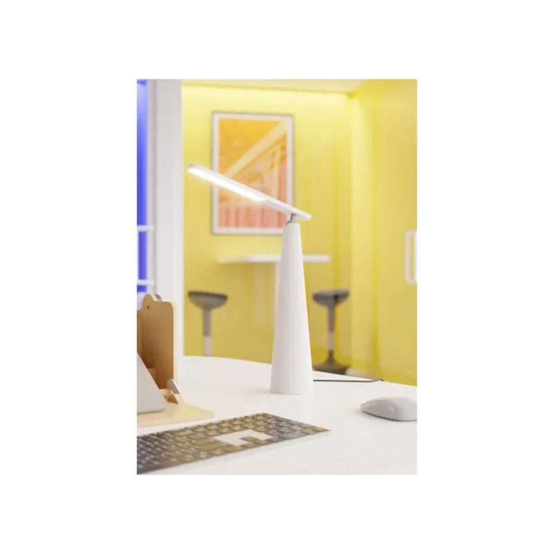 Lampe de bureau LED rechargeable, blanc