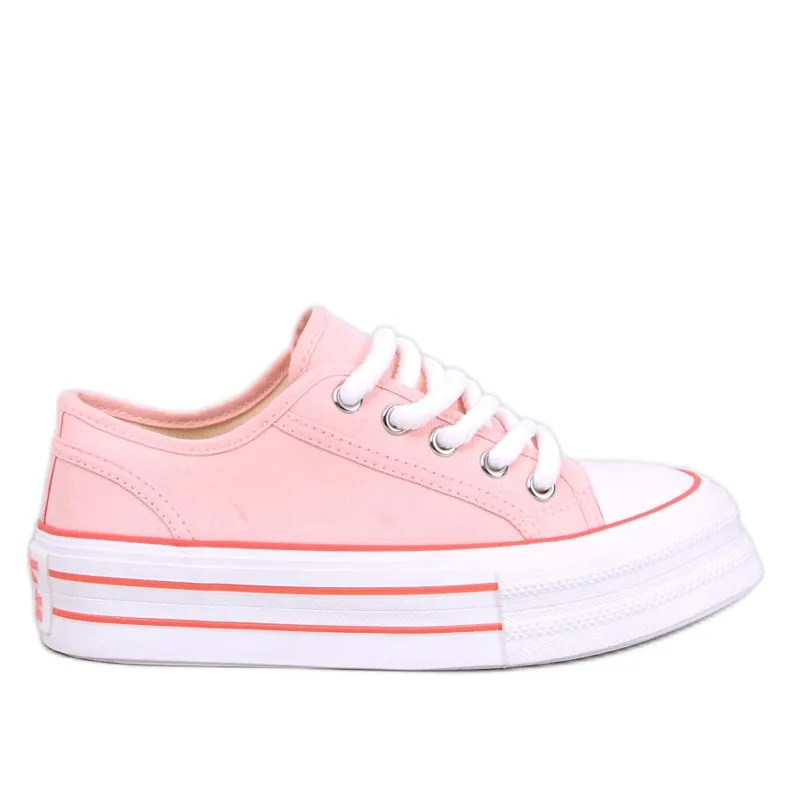 Moorel Baskets double semelle roses