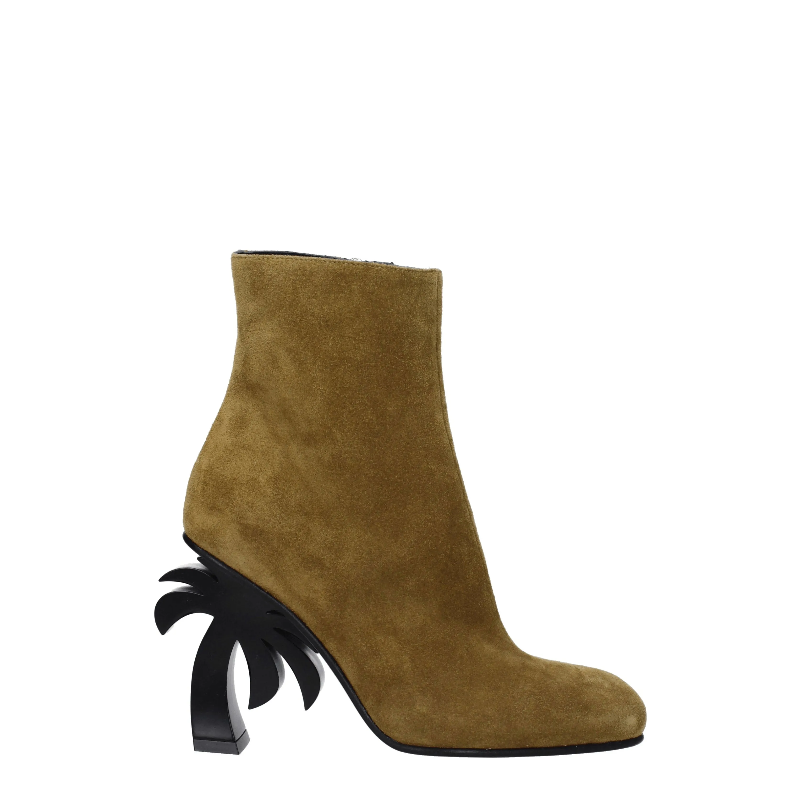 Palm Angels Women 's Bottes en daim marron / chameau