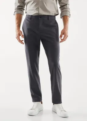 Pantalons | Homme MANGO Pantalon Slim Fit Tissu Technique Gris Chiné Foncé