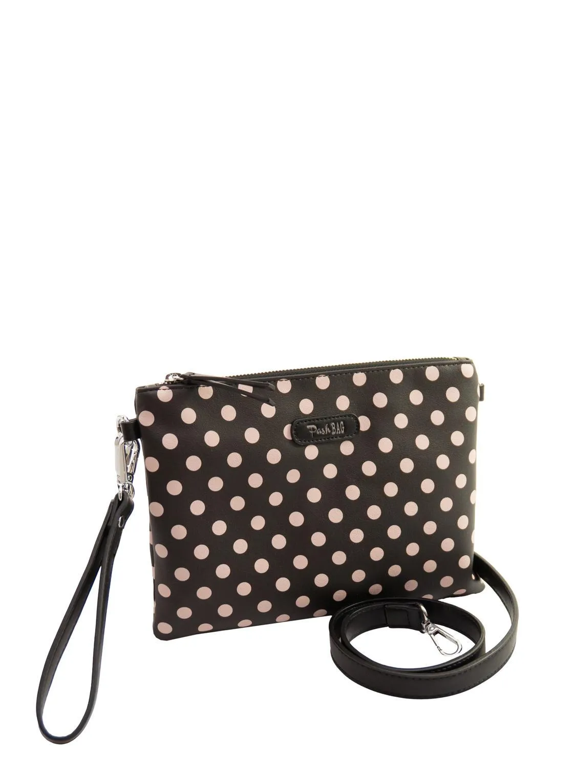 Pash Bag Lady Pochette Avec Manchette Et Bandoulière Noir/Beige - Achetez À Prix Outlet!