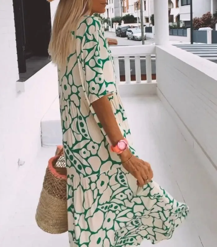 Pauline | Imprimé floral élégant robe
