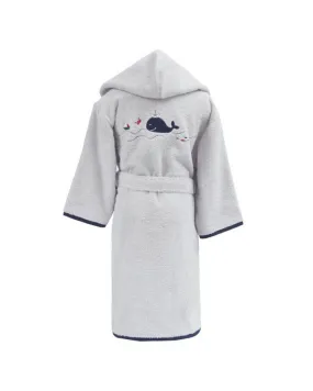 Peignoir de bain glacier avec baleine bleue personnalisé
