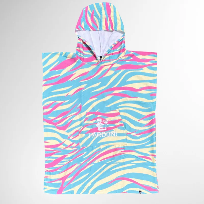 Poncho Adulte Zebre Surf