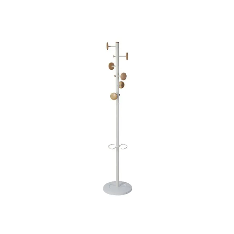 Portemanteau élégant pour bureau 175 cm blanc et bois