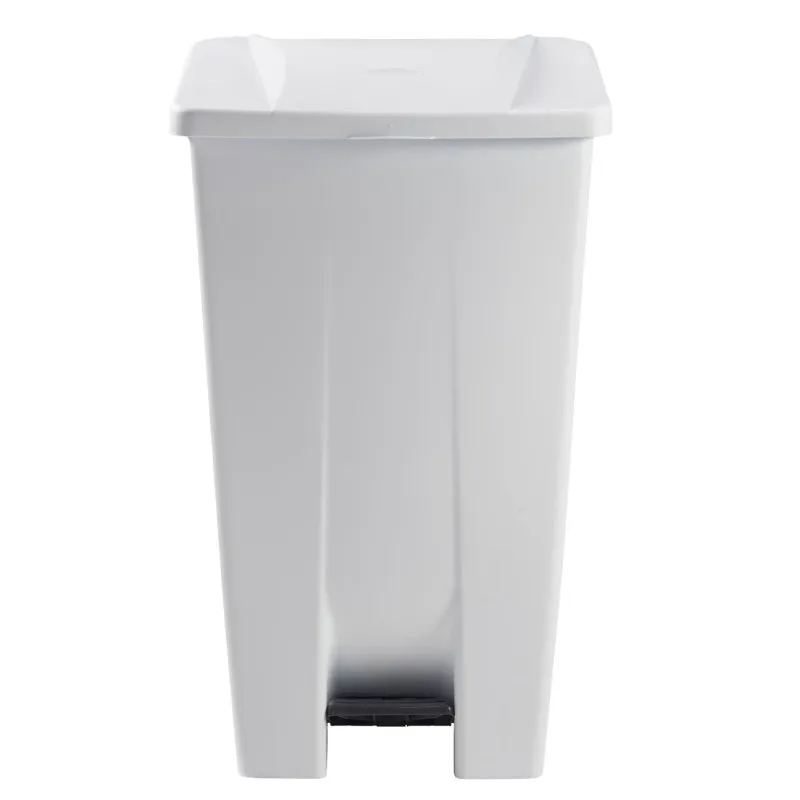 Poubelle mobile à pédale 120 litres - MOBILY - Blanc