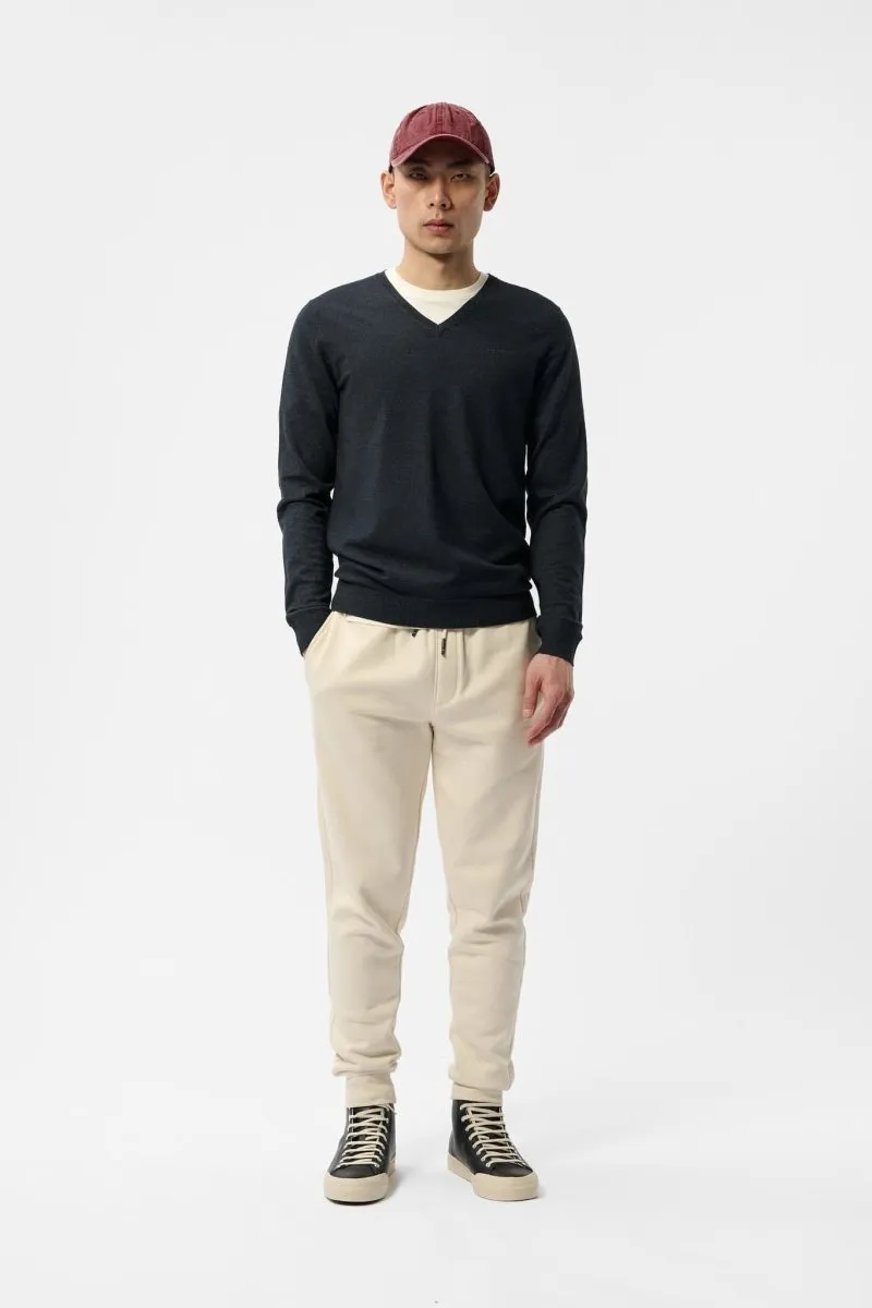 Pull col V P-MARCO DARK NAVY CHINE