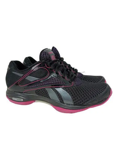 Reebok Basket à lacet noir style décontracté