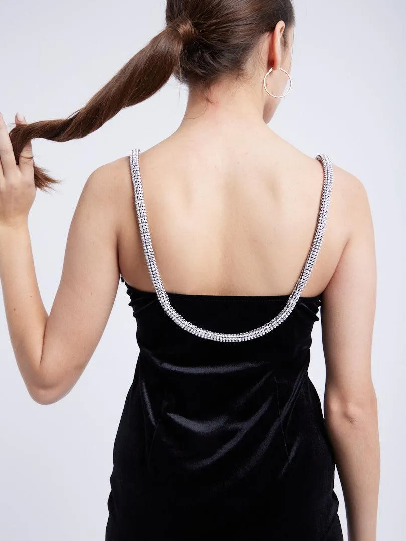 Robe bijoux en velours