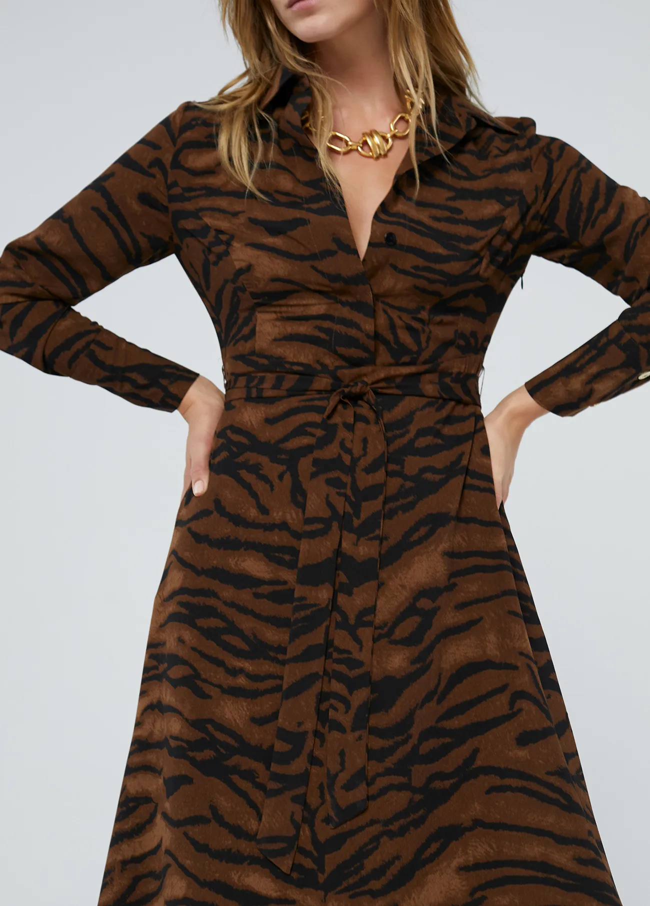 Robe à motif imprimé animal