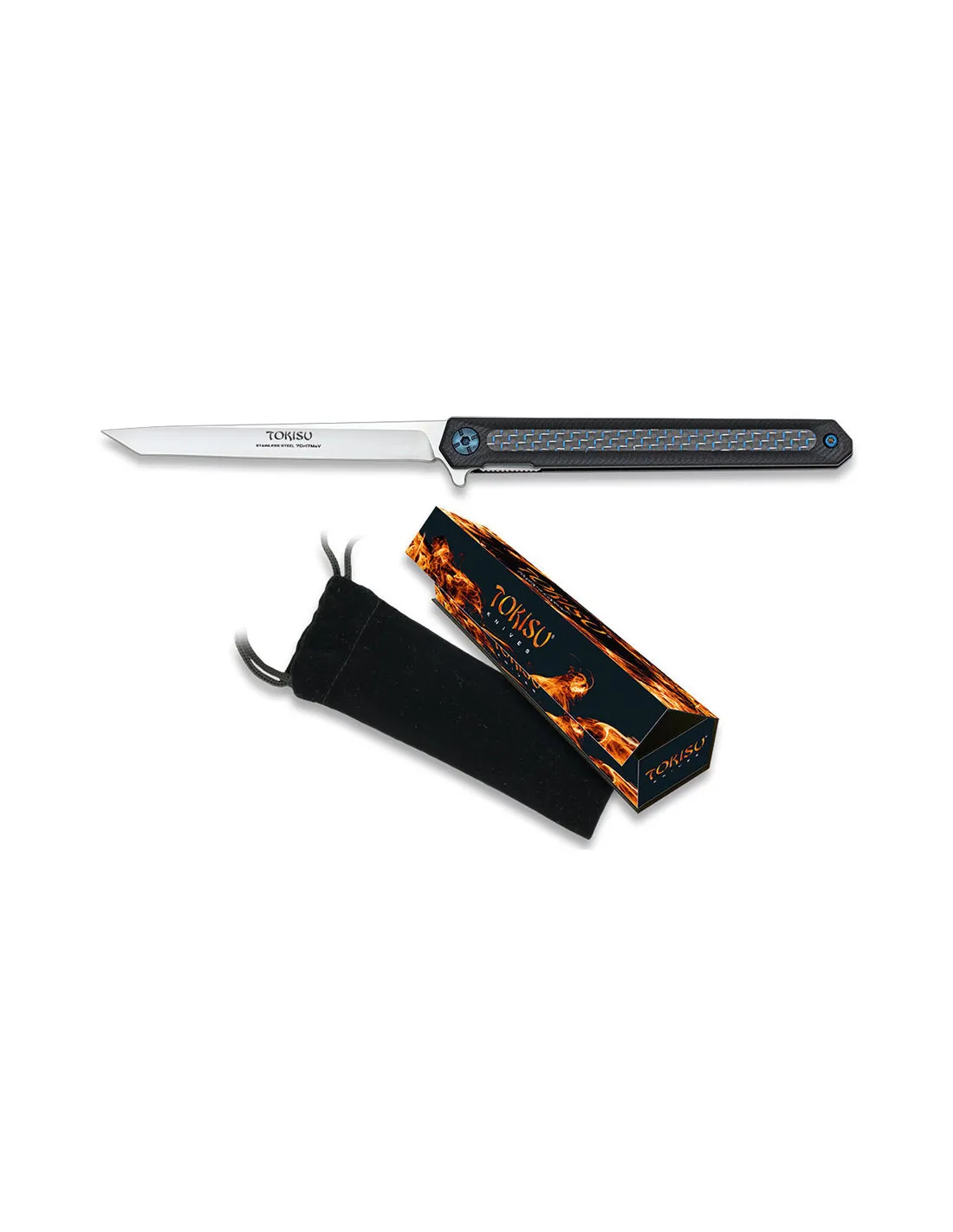 Roulements de couteau de collection Tokisu CNC Carbone ⚔️ Boutique Épées