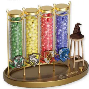Sablier des points des 4 maisons de Poudlard Jelly Belly - Harry Potter