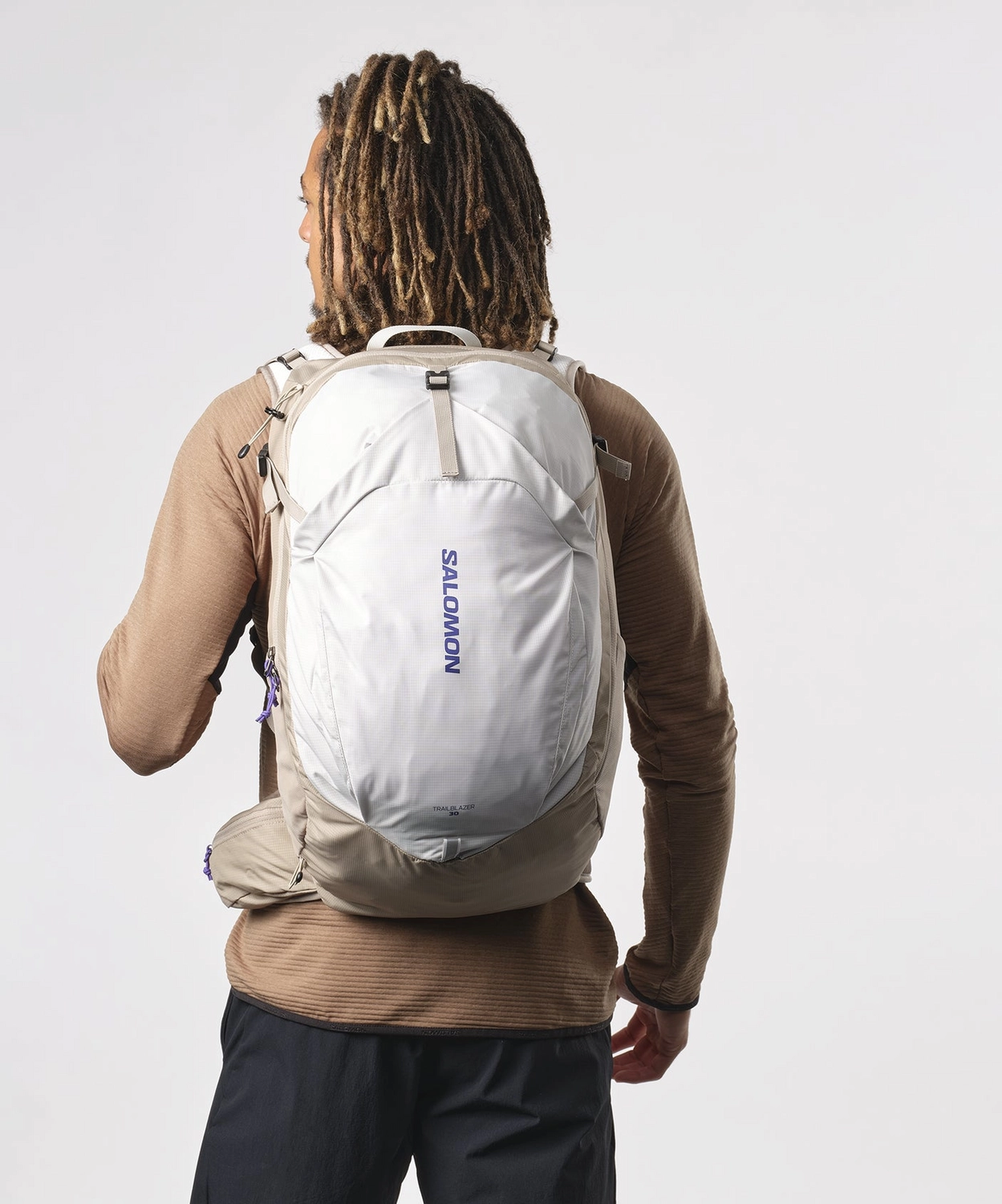Sac à Dos Salomon Trailblazer 30 Vintage Khaki Glacier Grey