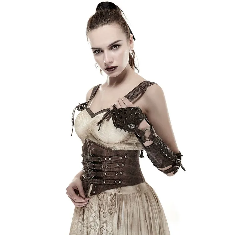 Serre-Taille Steampunk 'Bestia' Marron