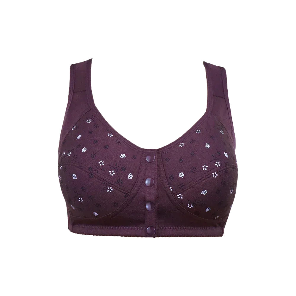Soutien-gorge 100% coton à imprimé floral