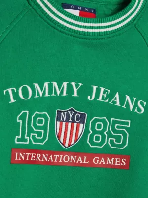 Sweat court Tommy Jeans International Games | Vert | Tommy Hilfiger