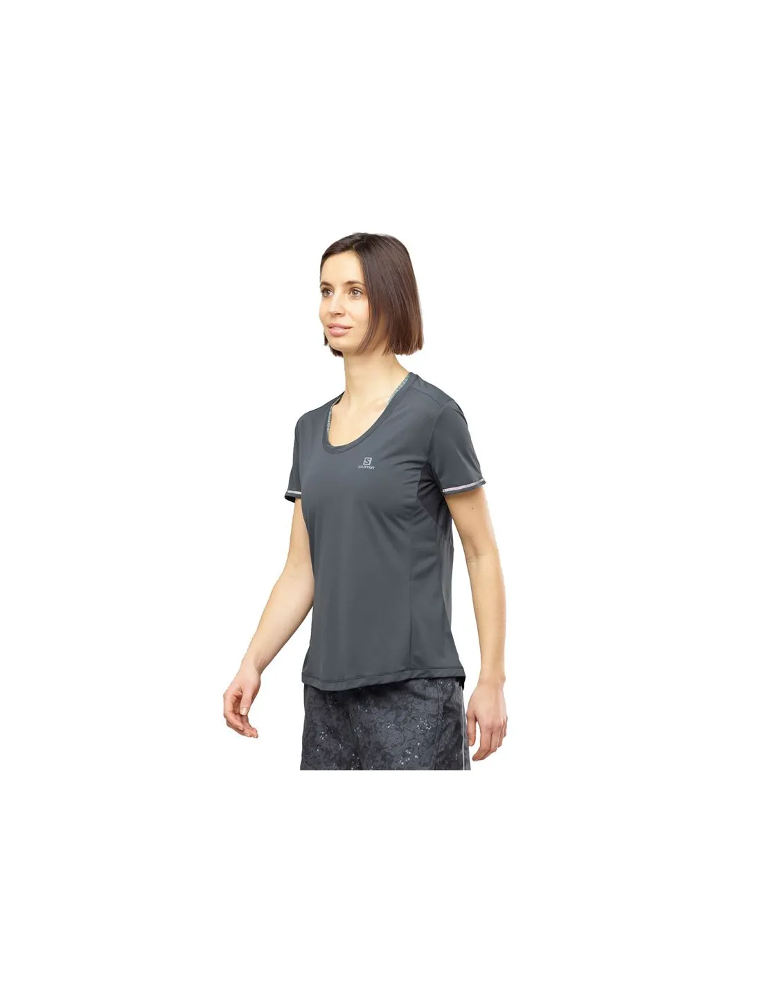 T-shirt fitness Salomon Agile Grey