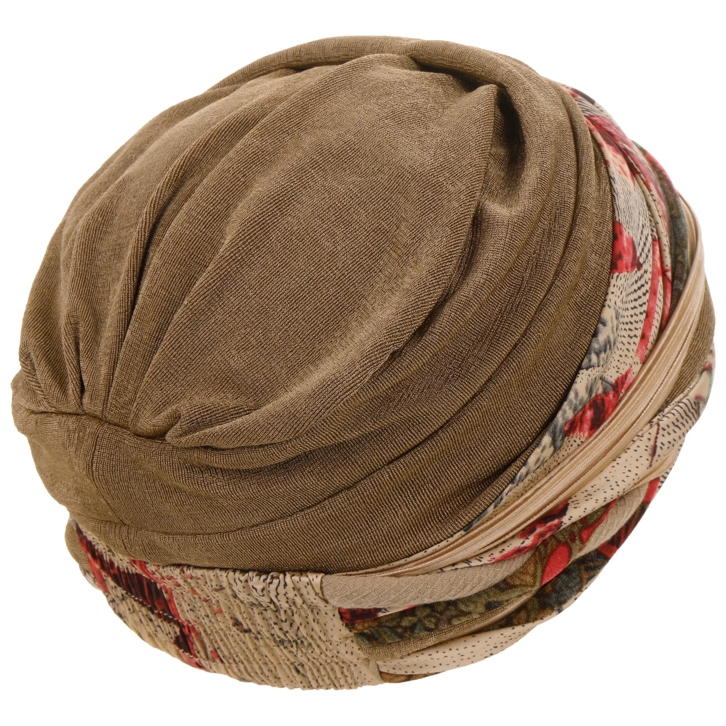 Turban Caramel Flowerpot by Christine Headwear --> Chapeaux, casquettes & bonnets en ligne ▷ Chapeaushop