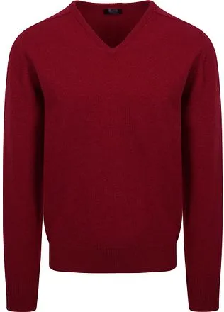 William Lockie Pull Col-V Laine Bordeaux 7092DF-6 Bordeaux