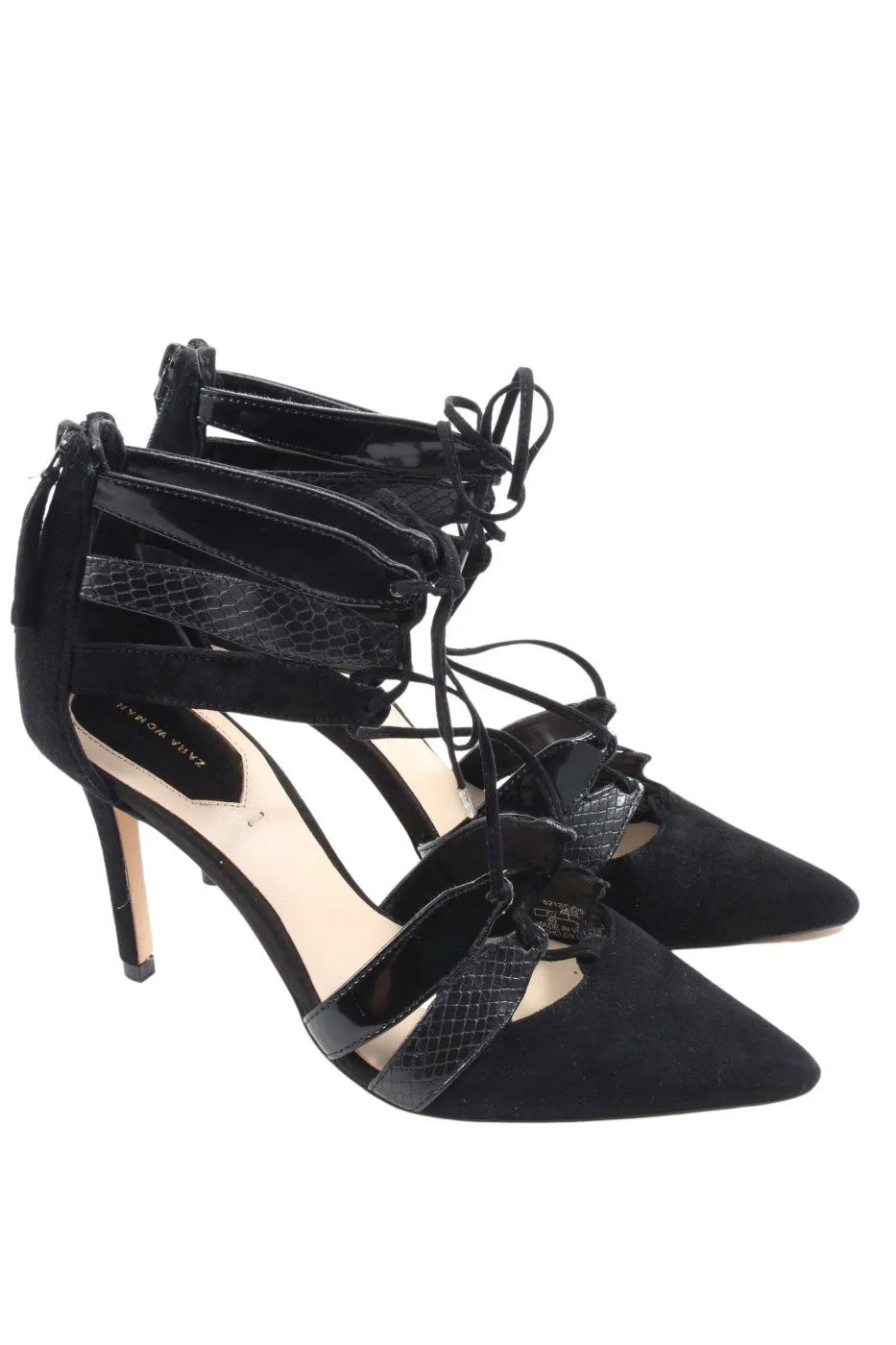 Zara Woman Stiletto noir style décontracté